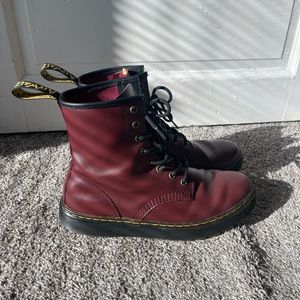 Dr. Marten Maroon Boots Women’s Size 10
